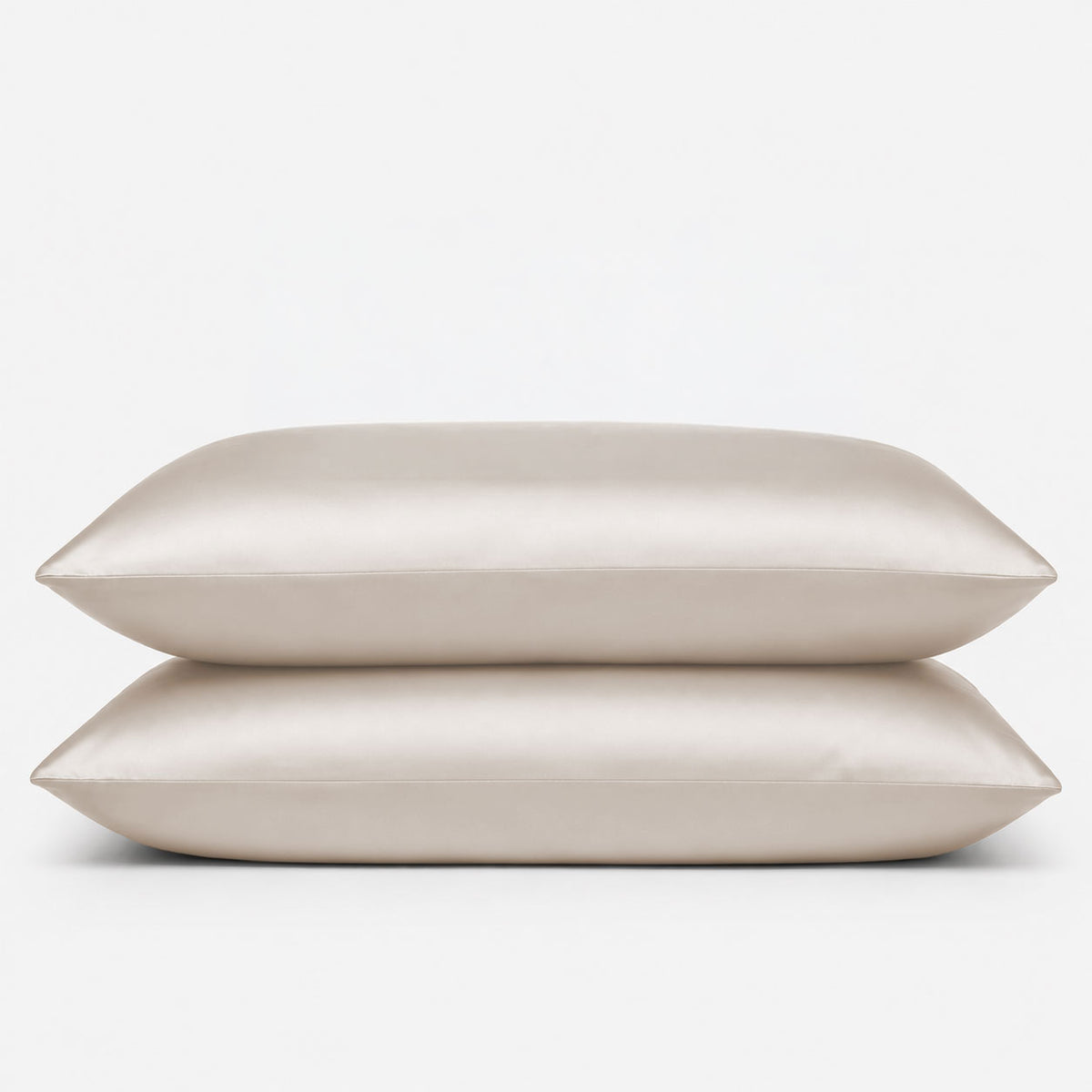 Luxe 100% Bamboo Sateen Pillowcase Set on a made bed