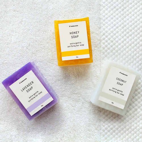 Guest Soap Bar - Extra-Gentle Coconut, Lavender, and Honey 30 Grams (9 Pack)