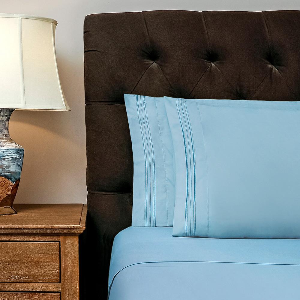 Split Queen Sheets, 1800 Thread Count Ultra Comfort Sheets, Deep Pocke
