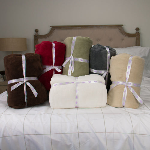 Queen Super Soft Luxury Plush Blanket - 6 colors