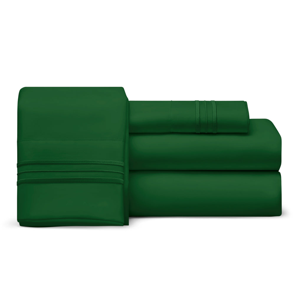 Split Top Queen Sheet Set (Flex), 1800 Thread Count Ultra Comfort, Deep Pocket