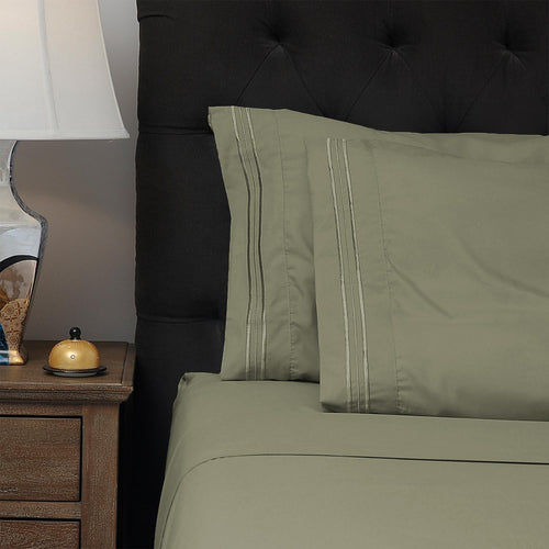 Queen – Bamboo-Infused, Deep Pocket, Hypoallergenic, Wrinkle-Free, Corner Straps