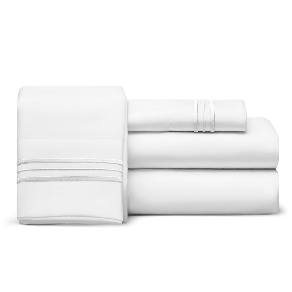 Split Top King Sheet Set (Flex), 1800 Thread Count Ultra Comfort, Deep Pocket