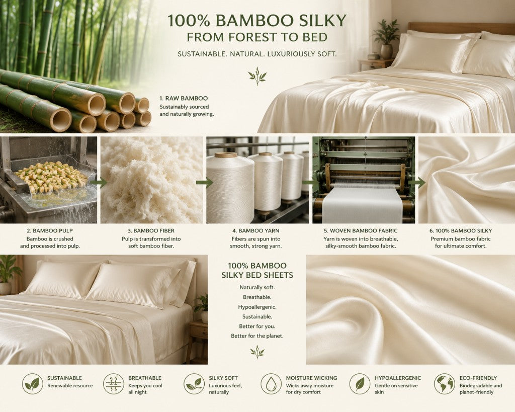 From forest to bed: how our 100% bamboo sheets are made